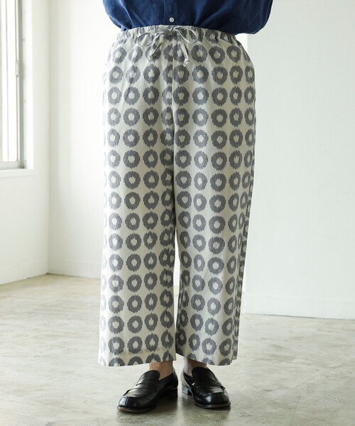 fennica(フェニカ)の「久留米絣 イージーパンツ 26SS(その他パンツ・メンズ・その他/ホワイト/ネイビー・MEDIUM/LARGE/SMALL)」の6枚目の写真