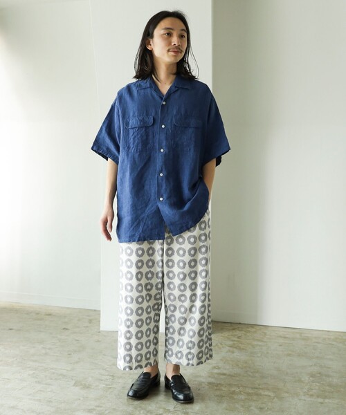 fennica(フェニカ)の「久留米絣 イージーパンツ 26SS(その他パンツ・メンズ・その他/ホワイト/ネイビー・MEDIUM/LARGE/SMALL)」の11枚目の写真