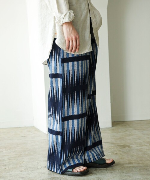 fennica(フェニカ)の「久留米絣 イージーパンツ 26SS(その他パンツ・メンズ・その他/ホワイト/ネイビー・MEDIUM/LARGE/SMALL)」の13枚目の写真