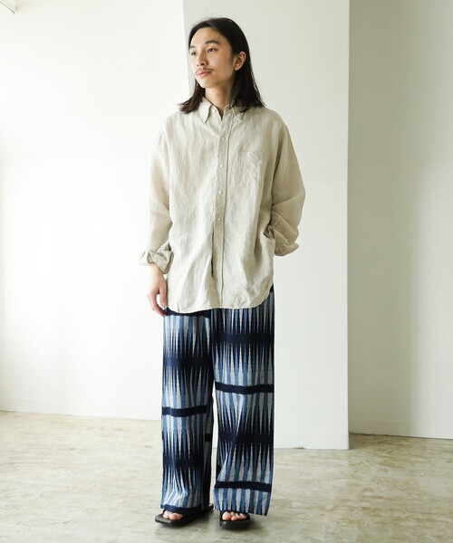 fennica(フェニカ)の「久留米絣 イージーパンツ 26SS(その他パンツ・メンズ・その他/ホワイト/ネイビー・MEDIUM/LARGE/SMALL)」の16枚目の写真