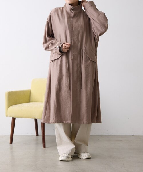 ear PAPILLONNER（イアパピヨネ）の「ステンカラーコート【SUM1 STYLE】（その他アウター・レディース・モカ/ベージュ・FREE）」の7枚目の写真