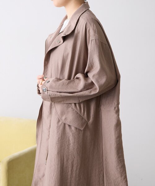 ear PAPILLONNER（イアパピヨネ）の「ステンカラーコート【SUM1 STYLE】（その他アウター・レディース・モカ/ベージュ・FREE）」の12枚目の写真