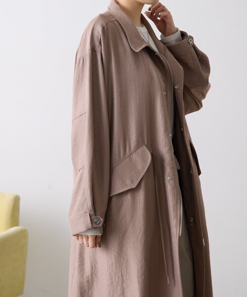 ear PAPILLONNER（イアパピヨネ）の「ステンカラーコート【SUM1 STYLE】（その他アウター・レディース・モカ/ベージュ・FREE）」の15枚目の写真