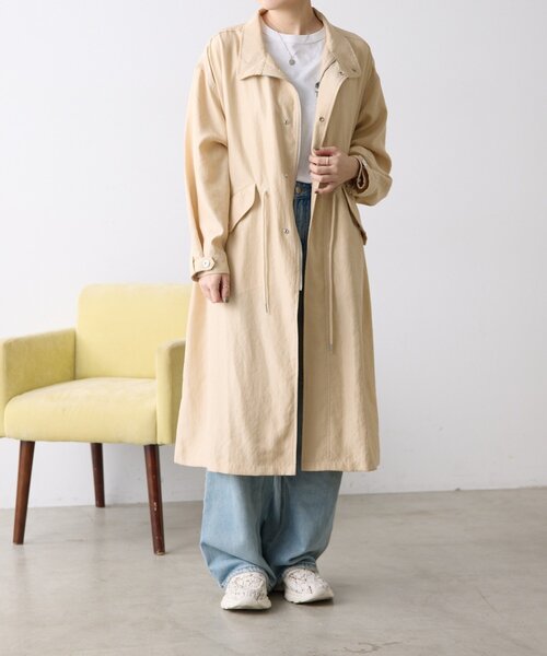 ear PAPILLONNER（イアパピヨネ）の「ステンカラーコート【SUM1 STYLE】（その他アウター・レディース・モカ/ベージュ・FREE）」の19枚目の写真