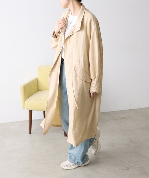 ear PAPILLONNER（イアパピヨネ）の「ステンカラーコート【SUM1 STYLE】（その他アウター・レディース・モカ/ベージュ・FREE）」の22枚目の写真