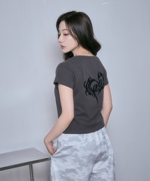 ANDGEEBEE | レースハートTシャツ(Tシャツ/カットソー)