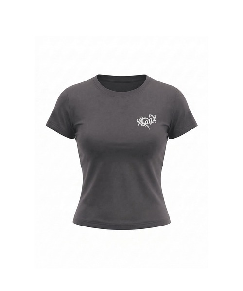 ANDGEEBEE（アンジービー）の「レースハートTシャツ（Tシャツ/カットソー・レディース・チャコールグレー/ブラック/ホワイト・SMALL/X-LARGE）」の11枚目の写真