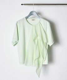 RUMCHE（ラムシェ）の「Tuck Chief Cutsew Tops / タックチーフカットソートップス（Tシャツ/カットソー）」