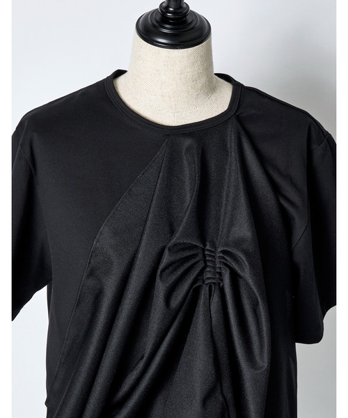 RUMCHE(ラムシェ)の「Tuck Chief Cutsew Tops / タックチーフカットソートップス(Tシャツ/カットソー・レディース・ホワイト/ブラック/ミント・FREE)」の18枚目の写真