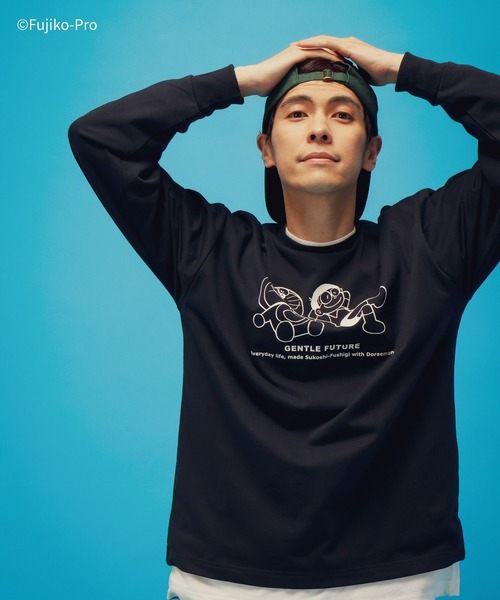 GLOBAL WORK（グローバルワーク）の「ドラえもん/ルームウェアSET/646965（ルームウェア/パジャマ・メンズ・ライトグレー/ネイビー・LARGE/MEDIUM）」の13枚目の写真