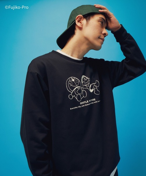 GLOBAL WORK（グローバルワーク）の「ドラえもん/ルームウェアSET/646965（ルームウェア/パジャマ・メンズ・ライトグレー/ネイビー・LARGE/MEDIUM）」の14枚目の写真