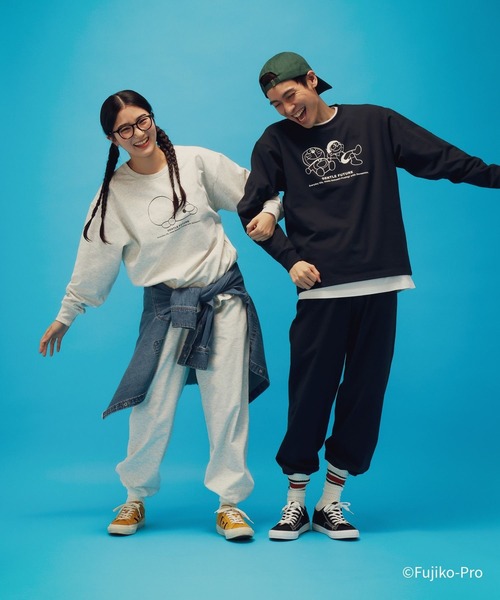 GLOBAL WORK（グローバルワーク）の「ドラえもん/ルームウェアSET/646965（ルームウェア/パジャマ・メンズ・ライトグレー/ネイビー・LARGE/MEDIUM）」の18枚目の写真