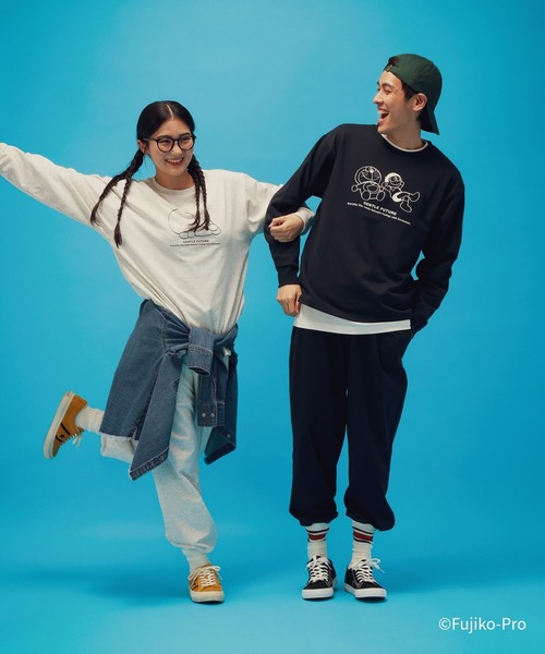 GLOBAL WORK（グローバルワーク）の「ドラえもん/ルームウェアSET/646965（ルームウェア/パジャマ・メンズ・ライトグレー/ネイビー・LARGE/MEDIUM）」の19枚目の写真