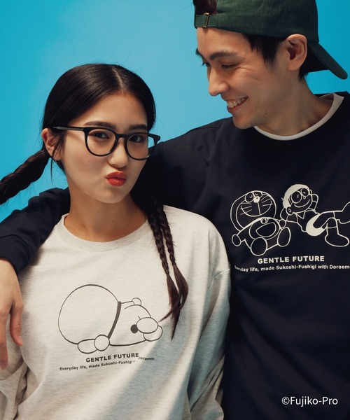 GLOBAL WORK（グローバルワーク）の「ドラえもん/ルームウェアSET/646965（ルームウェア/パジャマ・メンズ・ライトグレー/ネイビー・LARGE/MEDIUM）」の22枚目の写真