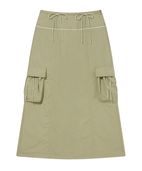 COVERNAT WOMAN（カバーナットウーマン）の「ウーマンストリングカーゴスカートLight Khaki（スカート・レディース・その他・WS/WM）」の2枚目の写真