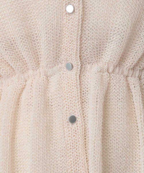 A part by（アパートバイ）の「リネンコンドロストカーディガン（カーディガン/ボレロ・レディース・ネイビー/アイボリー/グレー系その他2・FREE）」の5枚目の写真