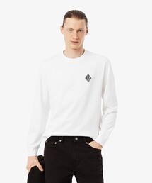 LACOSTE（ラコステ）の「ヘビーウェイト ダイヤロゴパッチロングスリーブTシャツ（Tシャツ/カットソー）」