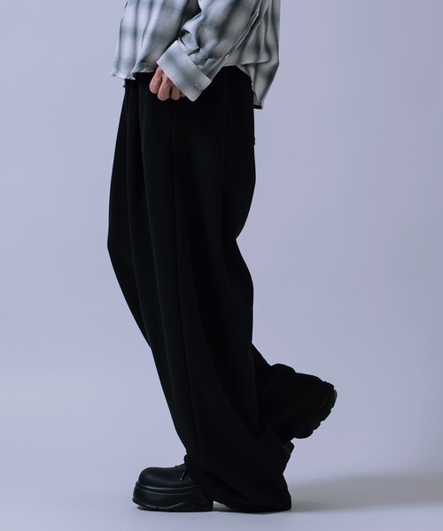 improves(インプローブス)の「ダブルタック 極太 ワイドスウェットパンツ(スウェットパンツ・メンズ・杢グレー・LARGE/MEDIUM)」の9枚目の写真
