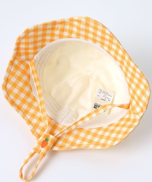 BREEZE(ブリーズ)の「WAKUWAKU FARM おやさいベビー帽子(ハット・キッズ・オレンジ/グリーン・46/48)」の7枚目の写真