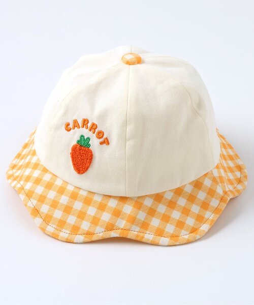 BREEZE(ブリーズ)の「WAKUWAKU FARM おやさいベビー帽子(ハット・キッズ・オレンジ/グリーン・46/48)」の10枚目の写真