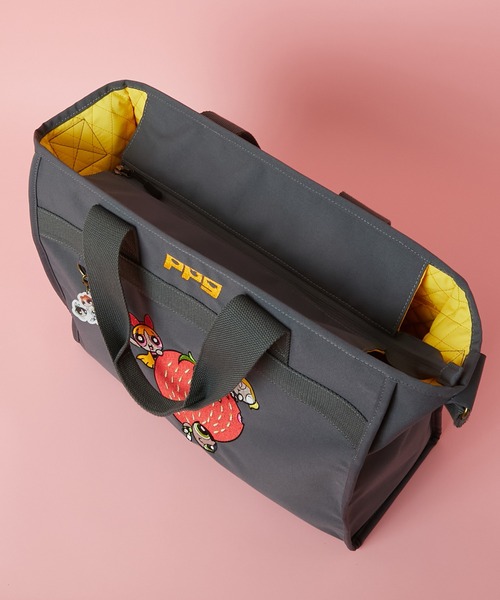SAC'S BARJean（サックスバージーン）の「【The Powerpuff Girls/パワーパフガールズ】 2wayトートバッグ（トートバッグ・レディース・ダークグレー/ベージュ・FREE）」の4枚目の写真