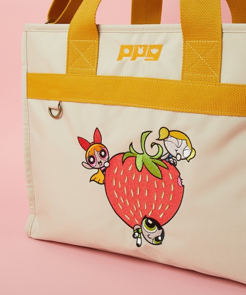 SAC'S BARJean（サックスバージーン）の「【The Powerpuff Girls/パワーパフガールズ】 2wayトートバッグ（トートバッグ・レディース・ダークグレー/ベージュ・FREE）」の9枚目の写真