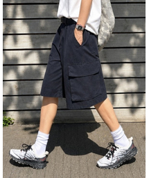 コットンカーゴハーフパンツ (ネイビー)