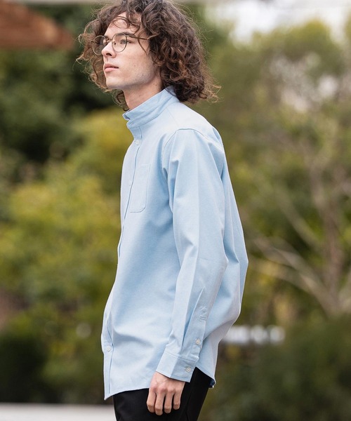 CAMBIO（カンビオ）の「ms6470- ミニスタンドカラーLSシャツ(BP-BFS0118)（シャツ/ブラウス・メンズ・ピンク/ベージュ/サックスブルー/オフホワイト・S/L/M）」の11枚目の写真