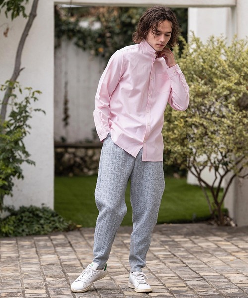 CAMBIO（カンビオ）の「ms6470- ミニスタンドカラーLSシャツ(BP-BFS0118)（シャツ/ブラウス・メンズ・ピンク/ベージュ/サックスブルー/オフホワイト・S/L/M）」の17枚目の写真