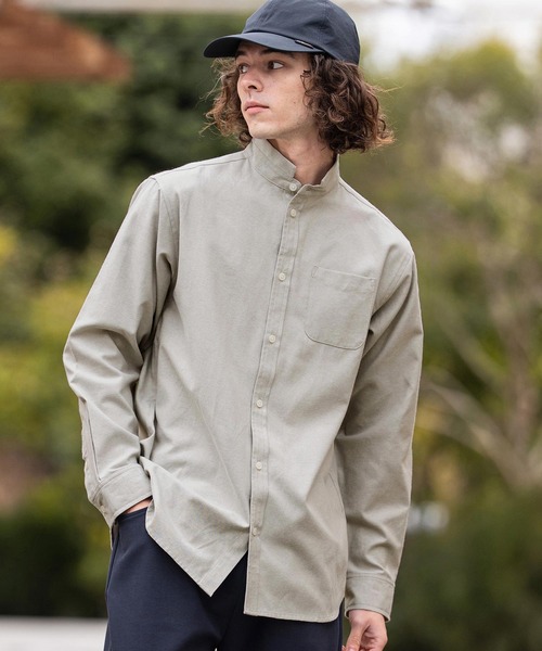 CAMBIO（カンビオ）の「ms6470- ミニスタンドカラーLSシャツ(BP-BFS0118)（シャツ/ブラウス・メンズ・ピンク/ベージュ/サックスブルー/オフホワイト・S/L/M）」の18枚目の写真