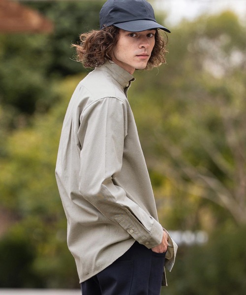 CAMBIO（カンビオ）の「ms6470- ミニスタンドカラーLSシャツ(BP-BFS0118)（シャツ/ブラウス・メンズ・ピンク/ベージュ/サックスブルー/オフホワイト・S/L/M）」の20枚目の写真