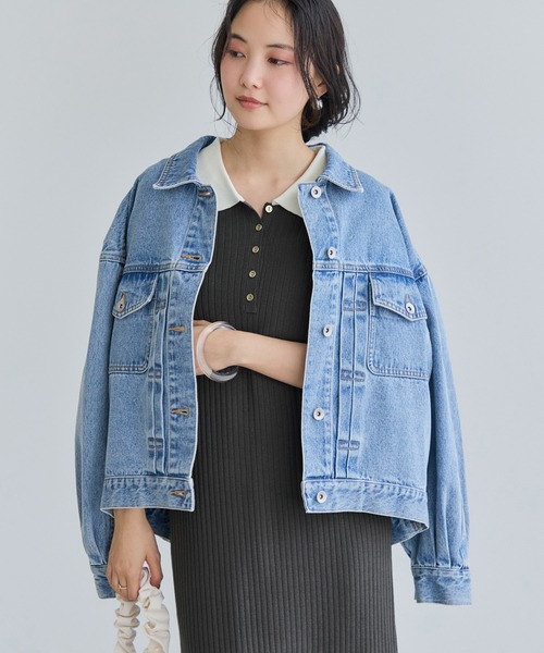 VIS（ビス）の「ポロ襟ニットワンピース（ワンピース・レディース・チャコールグレー/ネイビー/ブラウン・FREE）」の8枚目の写真