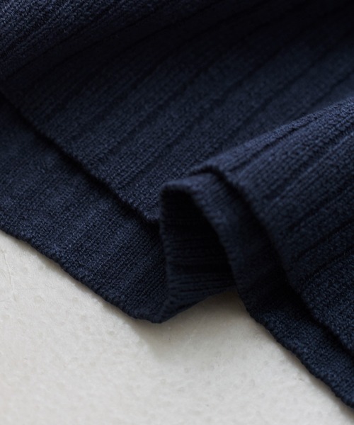 VIS（ビス）の「ポロ襟ニットワンピース（ワンピース・レディース・チャコールグレー/ネイビー/ブラウン・FREE）」の19枚目の写真