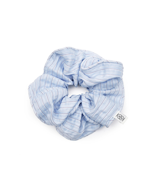 EMMA Scrunch Sky Blue Stripe（シュシュ）｜Kijun（キジュン）の