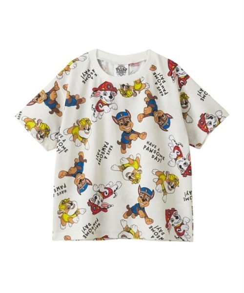 QUNTSTYLE(キュントスタイル)の「【PAW PATROL】半袖プリントTシャツ(Tシャツ/カットソー・キッズ・レッド/オートミール/チャコール/アイボリー/ブルー・80/90/100/110/120/130)」の2枚目の写真
