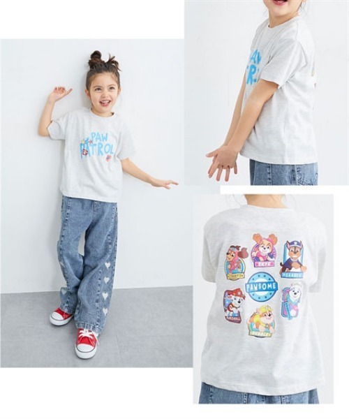 QUNTSTYLE(キュントスタイル)の「【PAW PATROL】半袖プリントTシャツ(Tシャツ/カットソー・キッズ・レッド/オートミール/チャコール/アイボリー/ブルー・80/90/100/110/120/130)」の6枚目の写真