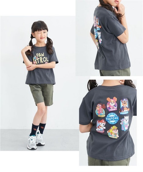 QUNTSTYLE(キュントスタイル)の「【PAW PATROL】半袖プリントTシャツ(Tシャツ/カットソー・キッズ・レッド/オートミール/チャコール/アイボリー/ブルー・80/90/100/110/120/130)」の7枚目の写真