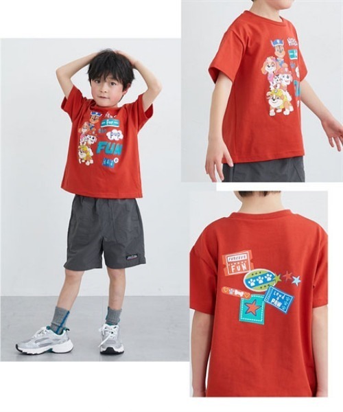 QUNTSTYLE(キュントスタイル)の「【PAW PATROL】半袖プリントTシャツ(Tシャツ/カットソー・キッズ・レッド/オートミール/チャコール/アイボリー/ブルー・80/90/100/110/120/130)」の9枚目の写真