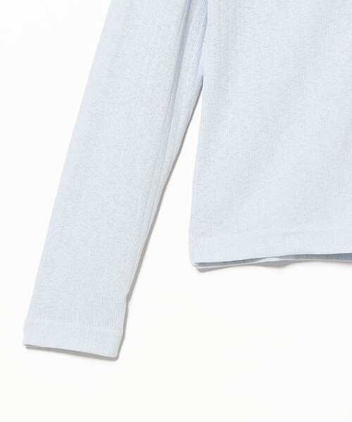 Ray BEAMS(レイビームス)の「【別注】FRED PERRY / ロングスリーブ ボタン ポロシャツ(Tシャツ/カットソー・レディース・ネイビー/サックスブルー・10)」の9枚目の写真