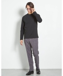 SUIT SELECT（スーツセレクト）の「【RBC】クルーネックロングTシャツ/ホワイト/「吸汗速乾」「接触冷感」「UV加工」（Tシャツ/カットソー）」