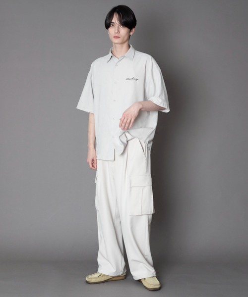 BROWNY(ブラウニー)の「BROWNY/アイススウェードシャツ(シャツ/ブラウス・メンズ・ライトベージュ/チャコール・MEDIUM/LARGE)」の21枚目の写真