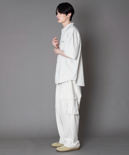 BROWNY(ブラウニー)の「BROWNY/アイススウェードシャツ(シャツ/ブラウス・メンズ・ライトベージュ/チャコール・MEDIUM/LARGE)」の22枚目の写真