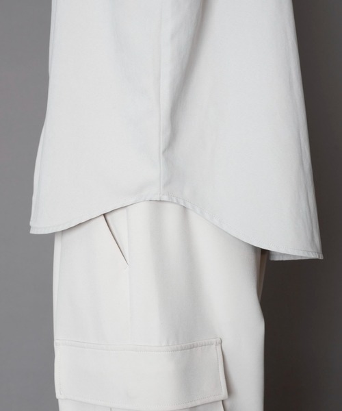 BROWNY(ブラウニー)の「BROWNY/アイススウェードシャツ(シャツ/ブラウス・メンズ・ライトベージュ/チャコール・MEDIUM/LARGE)」の8枚目の写真