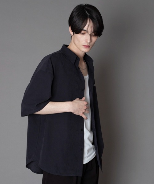 BROWNY(ブラウニー)の「BROWNY/アイススウェードシャツ(シャツ/ブラウス・メンズ・ライトベージュ/チャコール・MEDIUM/LARGE)」の12枚目の写真