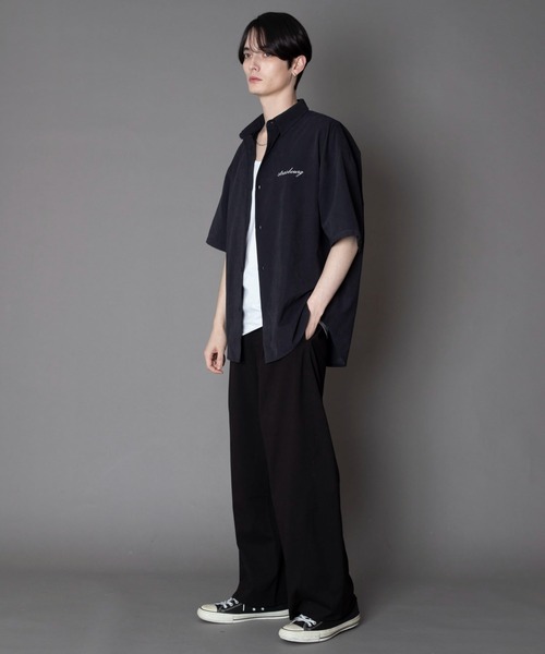 BROWNY(ブラウニー)の「BROWNY/アイススウェードシャツ(シャツ/ブラウス・メンズ・ライトベージュ/チャコール・MEDIUM/LARGE)」の14枚目の写真