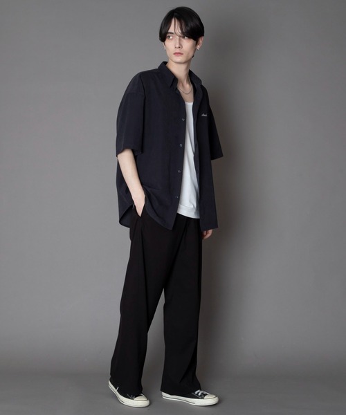 BROWNY(ブラウニー)の「BROWNY/アイススウェードシャツ(シャツ/ブラウス・メンズ・ライトベージュ/チャコール・MEDIUM/LARGE)」の16枚目の写真