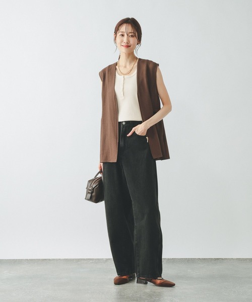 GLOBAL WORK(グローバルワーク)の「Beautee2WAYヘンリー/636773(タンクトップ・レディース・オフホワイト/ダークブラウン/ブラック/レッド系その他6・MEDIUM/LARGE)」の11枚目の写真