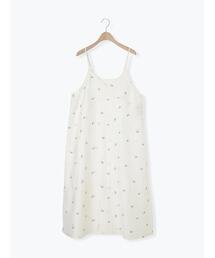 Samansa Mos2 | シアー楊柳刺繍キャミソールワンピース(ワンピース)