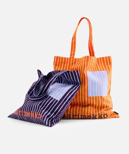 marimekko(マリメッコ)の「Piccolo / tote bag 43 x 44(トートバッグ・レディース・オレンジ/パープル・FREE)」の8枚目の写真