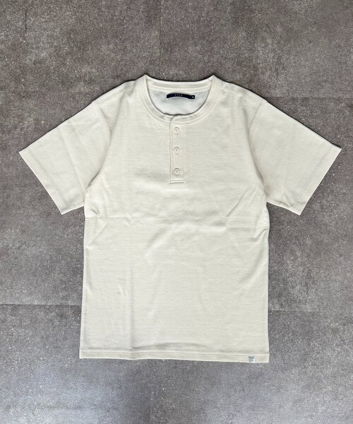 CPCM(シーピーシーエム)の「スパンリブヘンリーT(Tシャツ/カットソー・メンズ・カーキ/ブラック/ホワイト・MEDIUM/LARGE)」の13枚目の写真